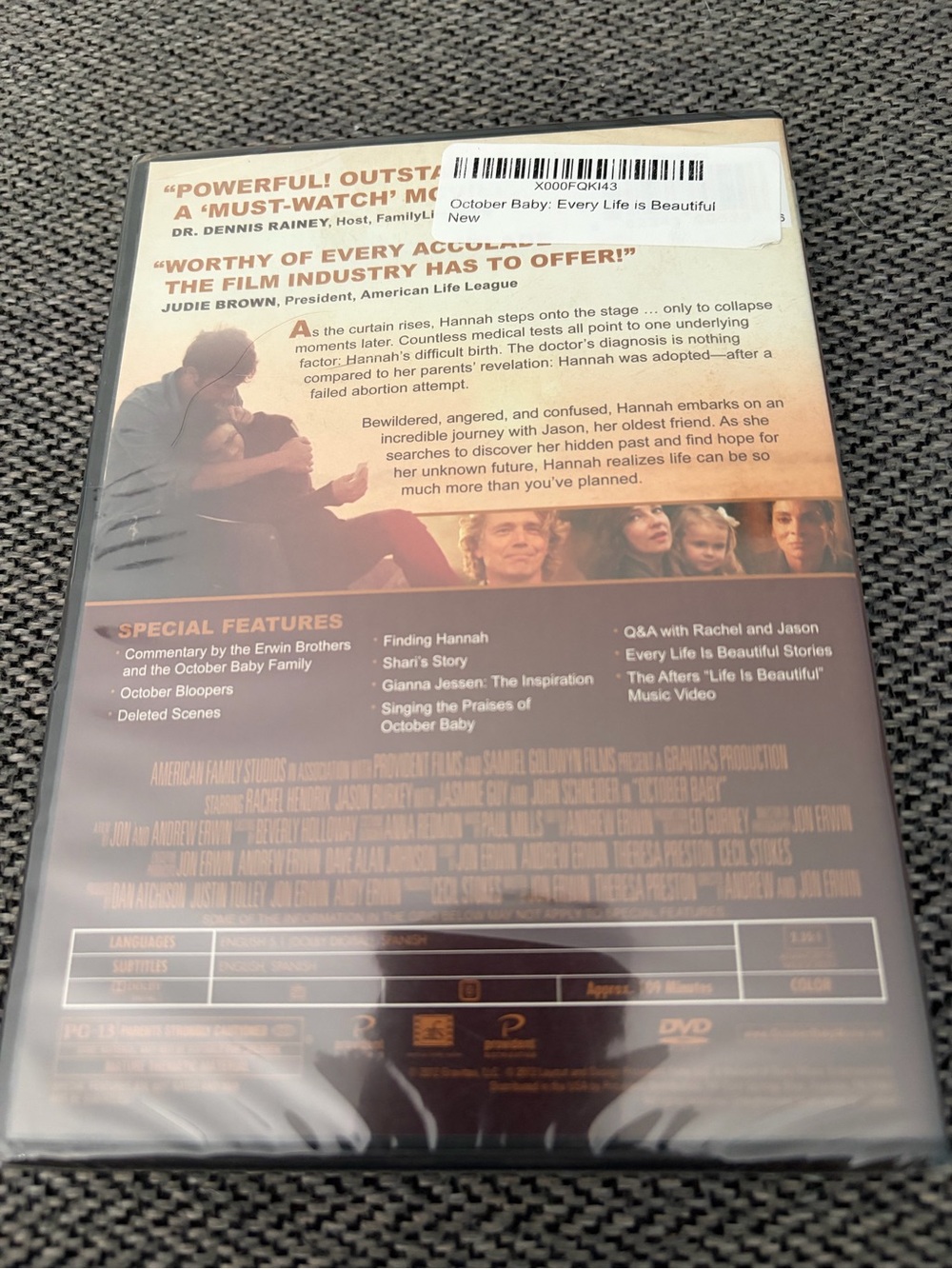 October Baby DVD - Picture 3 of 8